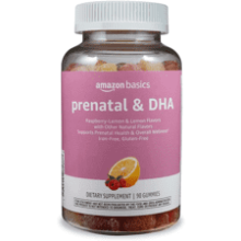 Amazon Basics Prenatal & DHA Gummy, 90 Count