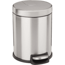 Amazon Basics Small Trash Can with Foot Pedal