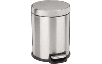 Amazon Basics Small Trash Can with Foot Pedal