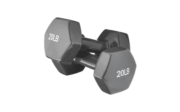 Amazon Basics Vinyl Hexagon Dumbbell