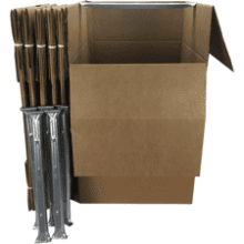 Amazon Basics Wardrobe Clothing Moving Boxes, 6 Pack