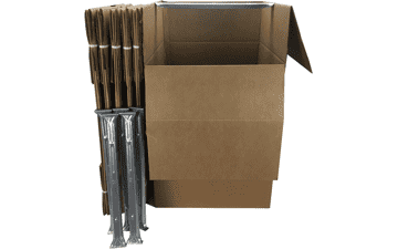 Amazon Basics Wardrobe Clothing Moving Boxes, 6 Pack