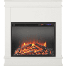 Ameriwood Home Mateo Fireplace, White