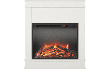 Ameriwood Home Mateo Fireplace, White