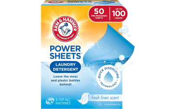 Arm & Hammer Power Sheets Laundry Detergent, Fresh Linen 50ct