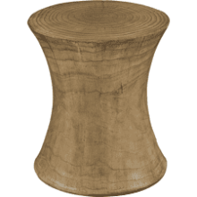 Ball & Cast Faux Wood Stump Table