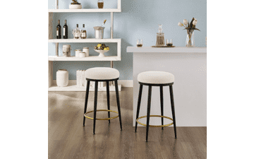 Ball & Cast Modern Metal Frame Bar Stools Set