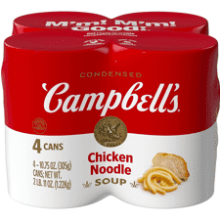 Campbell's Condensed Chicken Noodle Soup, Pack of 4