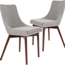 CangLong Upholstered Fabric Chairs, Set of 2