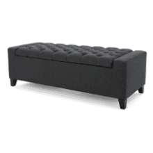 Christopher Knight Home Hikaru Fabric Storage Ottoman