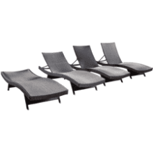 Christopher Knight Home Salem Outdoor Chaise Lounge Chairs