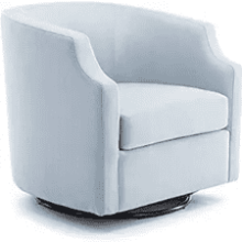 Comfort Pointe Infinity Sky Blue Swivel Rocker Accent Chair