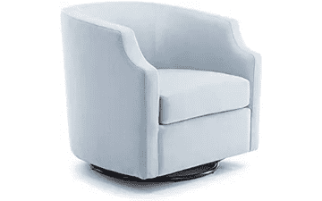 Comfort Pointe Infinity Sky Blue Swivel Rocker Accent Chair