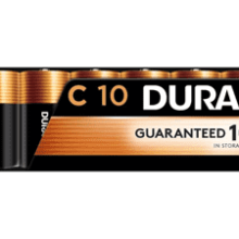 Duracell Coppertop C Batteries, 10 Count Pack