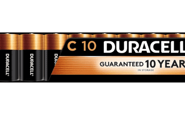 Duracell Coppertop C Batteries, 10 Count Pack