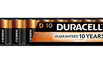 Duracell Coppertop D Batteries, 10 Count Pack