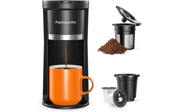 Famiworths Mini Coffee Maker Single Serve