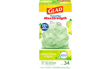 Glad ForceFlex MaxStrength Trash Bags, 13 Gallon, 34 Count