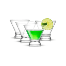 JoyJolt Afina 4-Piece Cocktail Glasses Set