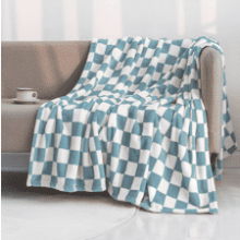 LOMAO Flannel Checkerboard Grid Pattern Throw Blanket