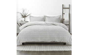 Linen Market Queen Duvet Cover (Gray)