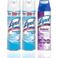 Lysol Disinfectant Spray + Fabric Disinfectant