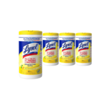 Lysol Disinfectant Wipes, Lemon and Lime Blossom, 80 Count (Pack of 4)