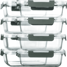 M MCIRCO Glass Meal Prep Containers - 8-Pack