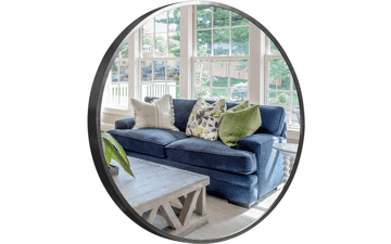 NeuType 32 Inch Round Wall Mirror