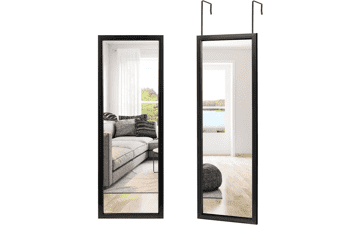 NeuType Full Length Mirror, 43"x16", Black