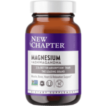 New Chapter Magnesium with Ashwagandha 60 Tablets