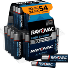 Rayovac AA & AAA Batteries Variety Pack, 54 Count