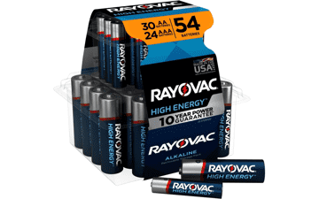 Rayovac AA & AAA Batteries Variety Pack, 54 Count