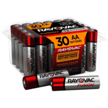 Rayovac Fusion AA Batteries (30 Battery Count)