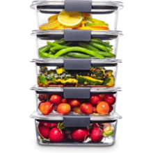 Rubbermaid Brilliance BPA Free Food Storage Containers