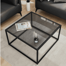 SAYGOER Glass Coffee Table