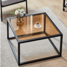 SAYGOER Glass Coffee Table