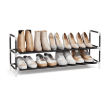 SONGMICS 2-Tier Shoe Rack