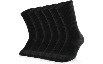 SOX TOWN Unisex Cushioned Crew Athletic Socks