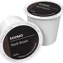 Solimo Dark Roast Coffee Pods - 100 Count