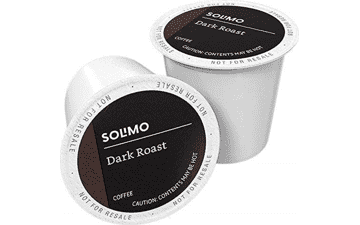 Solimo Dark Roast Coffee Pods - 100 Count