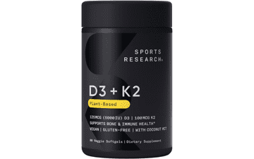 Sports Research Vitamin D3 K2 5000iu