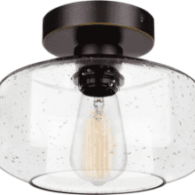 SunRider Industrial Semi-Flush Mount Ceiling Light