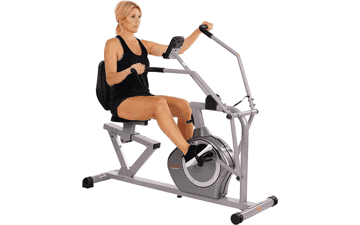 Sunny Health & Fitness Compact Recumbent Bike