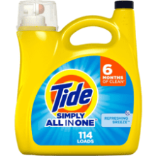 Tide Simply Liquid Laundry Detergent, Refreshing Breeze