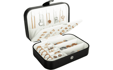 Travel Jewelry Box, PU Leather Small Jewelry Organizer