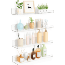 Upsimples Clear Acrylic Storage Shelves