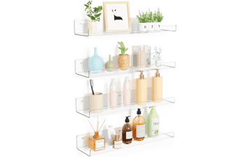 Upsimples Clear Acrylic Storage Shelves