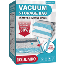 Vacuum Storage Bags, 10 Jumbo Space Saver Bags