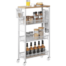 YITAHOME 4-Tier Slim Rolling Cart